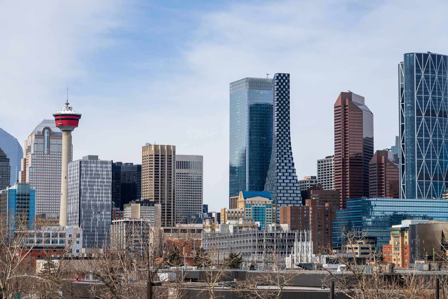 City skyline of downtown Calgary, Alberta