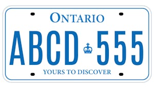 How do I get a new licence plate in Ontario